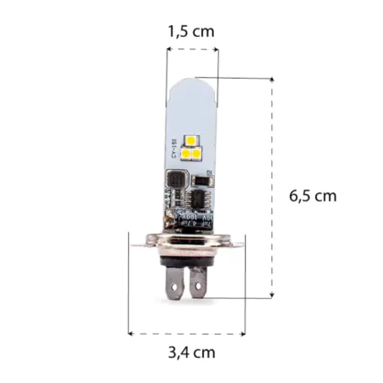 Lâmpada Led Tarponn TP-7101 Motocycle SMD H4 9V 