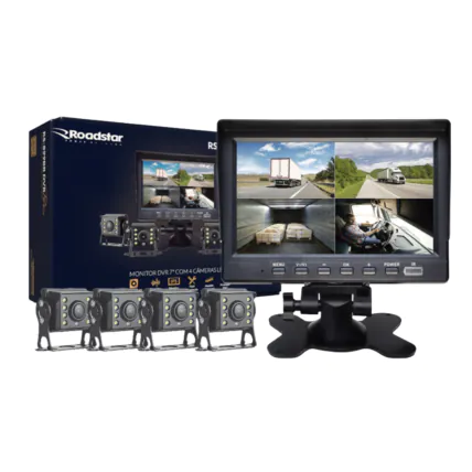 Kit de Monitoramento Roadstar RS-899BR DVR Pro Line 