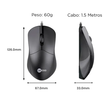 Mouse Lenovo Lecoo M1102 USB 1200 DPI