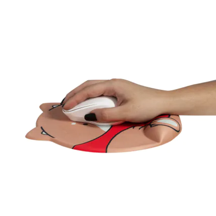 Mouse Pad C3Tech MP-500RD com Apoio Ergonômico - 01