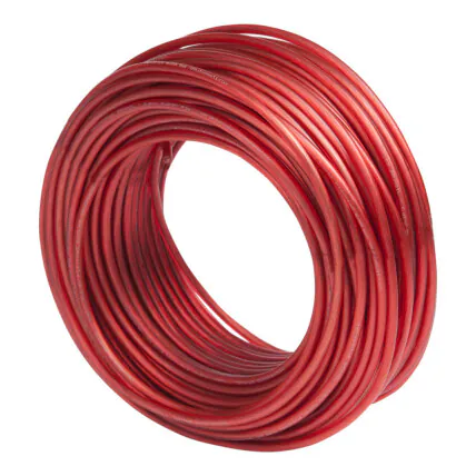 Cabo De Potencia Technoise 100% Cobre Vermelho 6 Mm Rolo 50 Metros