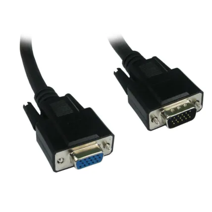 Cabo Extensor Monitor Vga HDD15M X HD15F Preto - 1,8 Metro Sem Blister