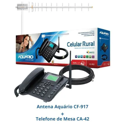(KIT)CELULAR RURAL CA-902/TELEFONE CA-42 - 0