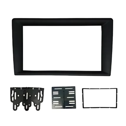 Moldura Fiamon Redutora 9" Para 7" 2 Din - Preto - 1