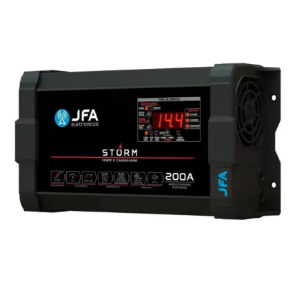 Fonte e Carregador De Bateria Jfa 200A Storm Plus Mono 220V - 1