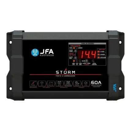 Fonte e Carregador De Bateria Jfa 60A Storm Plus Bivolt