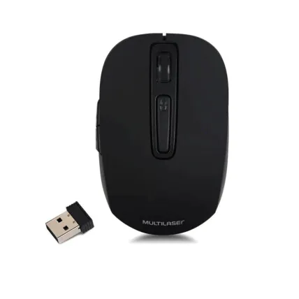 Mouse Sem Fio Multilaser Wave Mo277 Litio 1600Dpi 6 Botôes