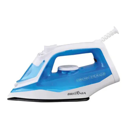 Ferro Elétrico A Vapor Britânia Bfv202Az Base Antiaderente 1250W Azul - 220V