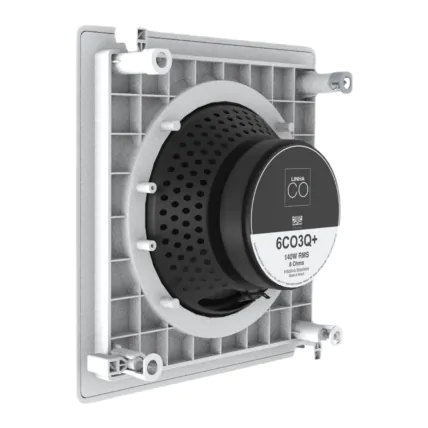 Arandela JBL Quadrada 6" 6CO3Q + 8R Branca Par