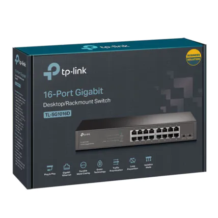 Switch 16 portas Gigabit TP-Link TL-SG1016D Não Gerenciáveis - 1