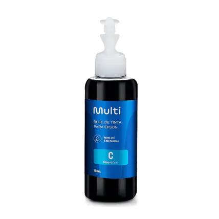 387897 - Refil de Tinta Multi RF006 Para Impressoras Epson T664 100ml - Ciano - 01