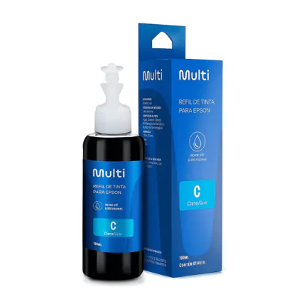 387897 - Refil de Tinta Multi RF006 Para Impressoras Epson T664 100ml - Ciano - 01