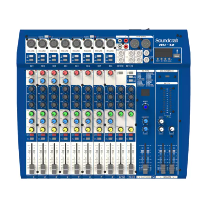 Mixer Analógico Soundcraft Mi-12 12 Canais Bluetooth e USB 01