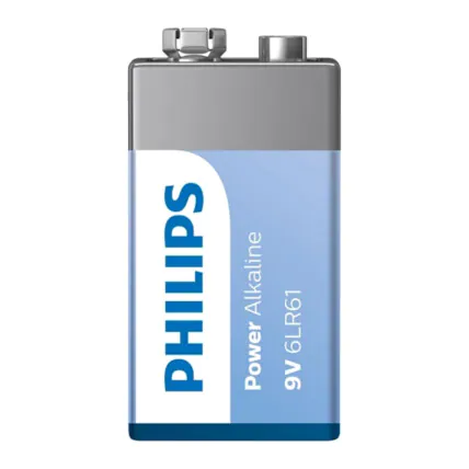 Bateria Alcalina Philips 9V com 1 unidade