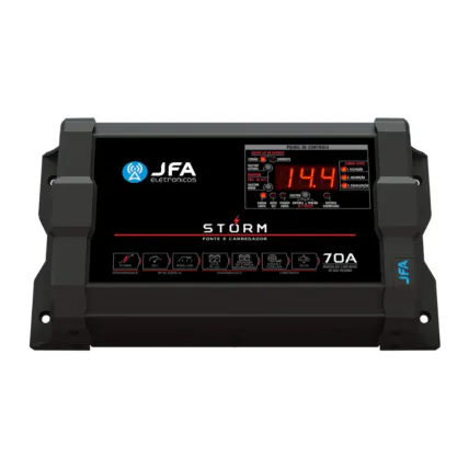 Fonte e Carregador de Bateria JFA Automotivo Storm Plus 70A Bivolt