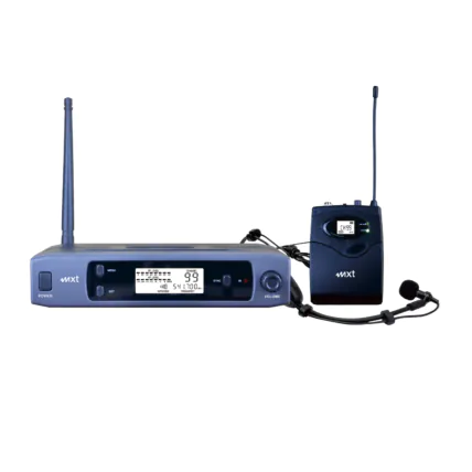 Microfone Sem Fio MXT HeadsetLapela UHF517BDP