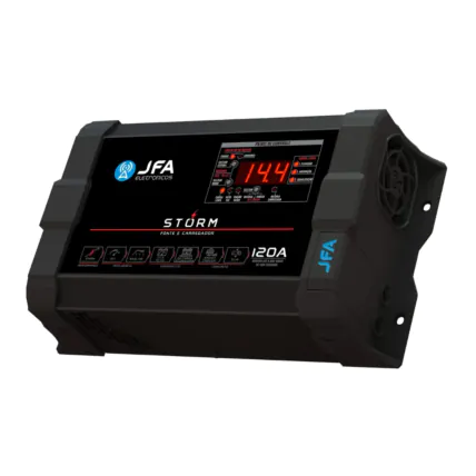 Fonte e Carregador de Bateria JFA Automotivo Storm Plus 120A Bivolt