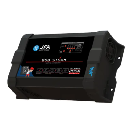 Fonte e Carregador de Bateria JFA Automotivo Bob Storm 120A Nominal 200A Dinâmico