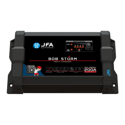 Fonte e Carregador de Bateria JFA Automotivo Bob Storm 120A Nominal 200A Dinâmico