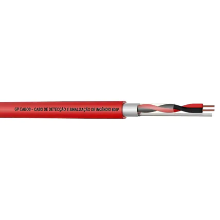 Cabo Blindado GP Cabos Detecção Incêndio 2x1,50mm² Rolo 300MT
