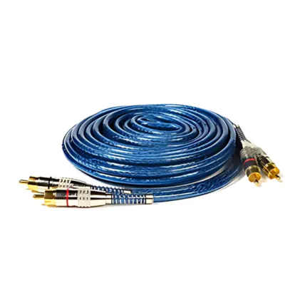 Cabo RCA 2x2 NWT Profissional Blindado Azul 5m