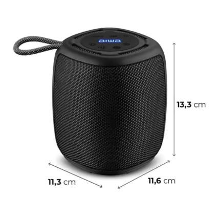 Caixa de Som AIWA Mini Speaker AWS-SP-03-B Bivolt - Preta