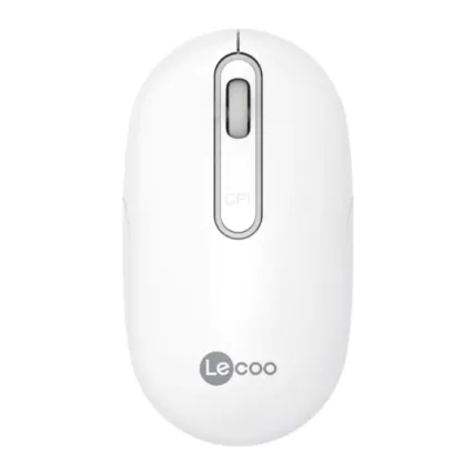 Mouse Sem Fio Recarregável Lenovo Lecco WS207 Branco