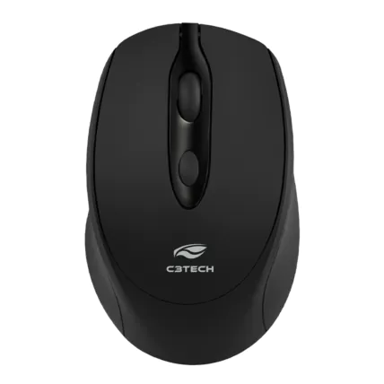 Mouse Sem Fio Recarregável C3Tech M-BT30BK Dual Mode Preto