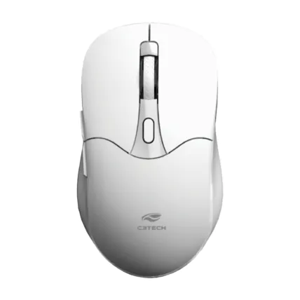 Mouse Sem Fio Recarregável C3Tech M-BT60WH Dual Mode Branco