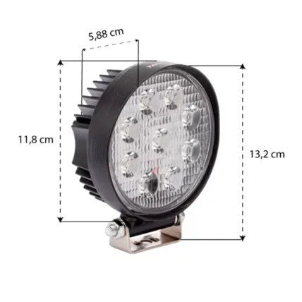 Farol Auxiliar Tarponn Cyber RD 9 Leds 27W 960V 