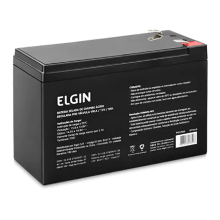 Bateria Selada de Chumbo Elgin VRLA 12V 9AH