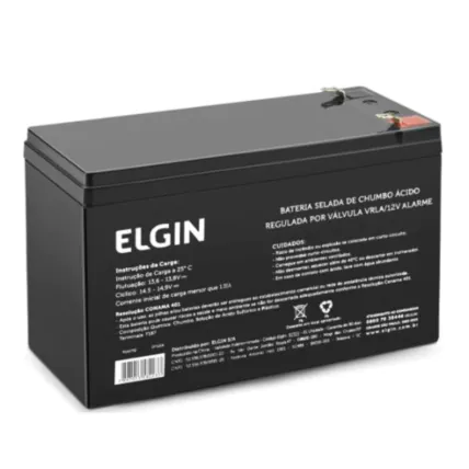 Bateria Selada de Chumbo Elgin VRLA 12V Alarme