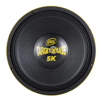 Alto Falante Subwoofer 15" Eros Target XBass 5k 2500W RMS 4 Ohms - Amarelo