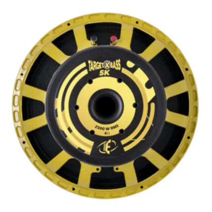 Alto Falante Subwoofer 15" Eros Target XBass 5k 2500W RMS 4 Ohms - Amarelo