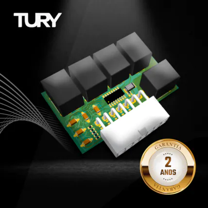 Módulo Engate Tury Connect IP 5.1 com chicote, para instalação elétrica de reboques, vendido no atacado.