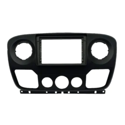Moldura 9" Flutuante Fiamon Renault Master 2014 - Preto Fosco