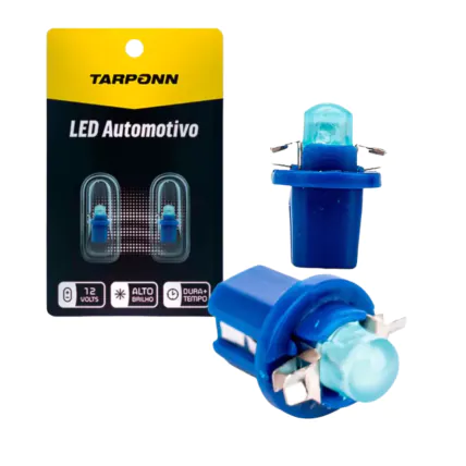 Lâmpada Led Tarponn Pingo B8 5D-T5-COB 12V - Azul