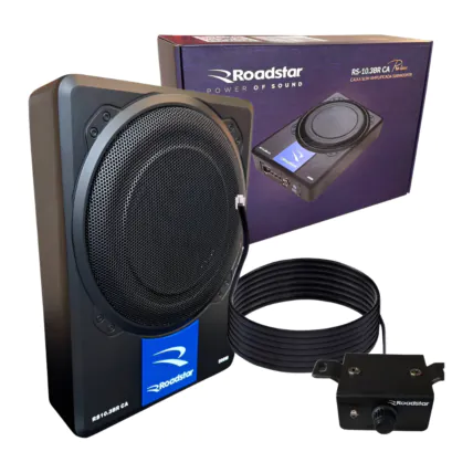 Caixa de Som Slim Amplificada Subwoofer 10" Roadstar RS10.3BR-ES 200W