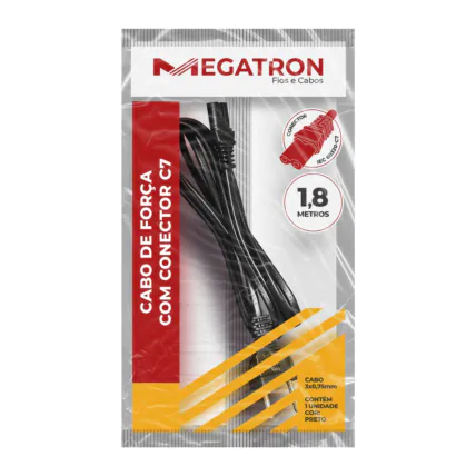 Cabo de Força Tipo 8 Megatron - 2 x 0,75 x 1,80M 