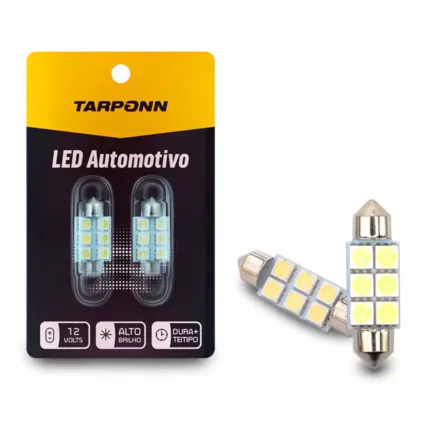 Lâmpada Led Tarponn Torpedo TP-5026 SJ-5050-6SMD 39mm c2
